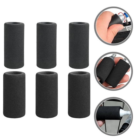SOPOTUTU Lightweight Portable Bike Pump Cover Black Sponge Protective Sleeve for Pump Accessories