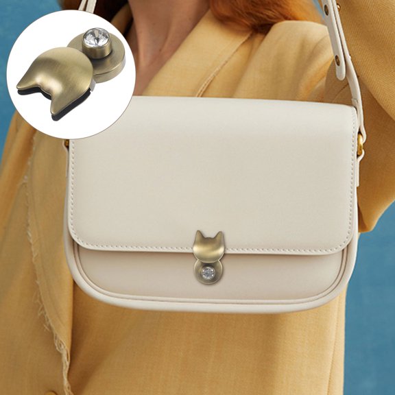 SOPOTUTU 6Pcs Dark Brown Metal Bag Lock Replacements Zinc Alloy Turn Locks for Crossbody