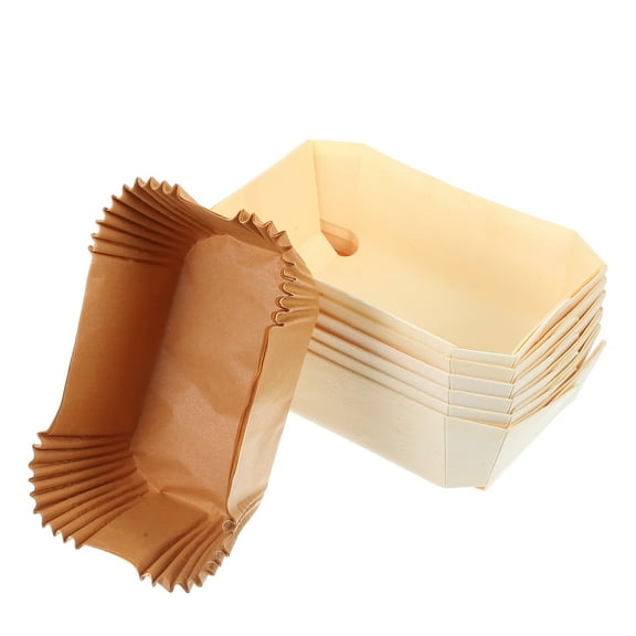 SOPOTUTU 6Pcs Baking Mold Restaurant Bread Nonstick Light Brown for Daily Cooking
