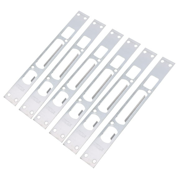 SOPOTUTU 6-Pack Metal Door Reinforcement Lock Strike Plates for Enhanced Security Door Jamb