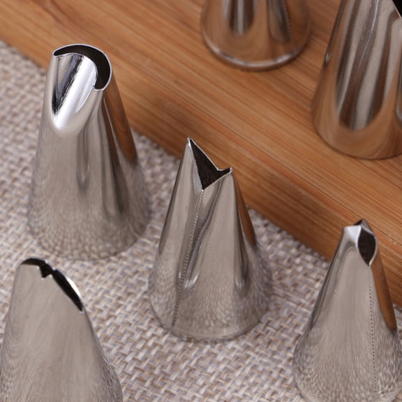 SOPOTUTU Stainless Steel Decoration Nozzle Cake Nozzles Silver Stainless Steel 7Pcs