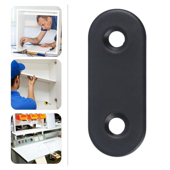 SOPOTUTU 72Pcs Stainless Steel Black Furniture Corner Bracket for Reinforcing and Repairing Wood