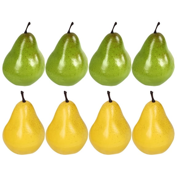 SOPOTUTU 8Pcs Fake Fruit Display Artificial Pear Models For present And Home Decor