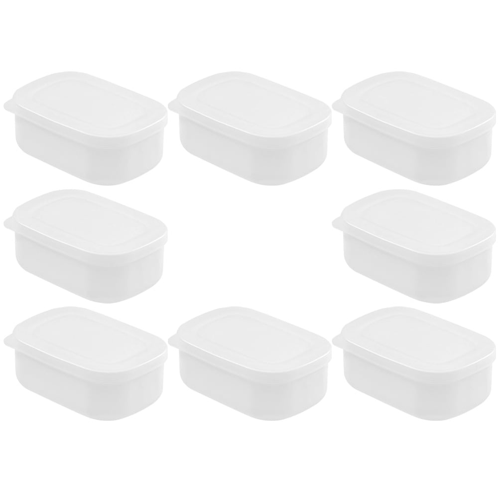 SOPOTUTU 8Pcs Rectangular Plastic Airtight Food Storage Containers For ...