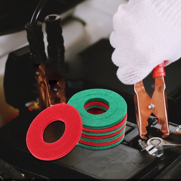 SOPOTUTU Electrical Terminal Washers Fiber Red 8Pcs