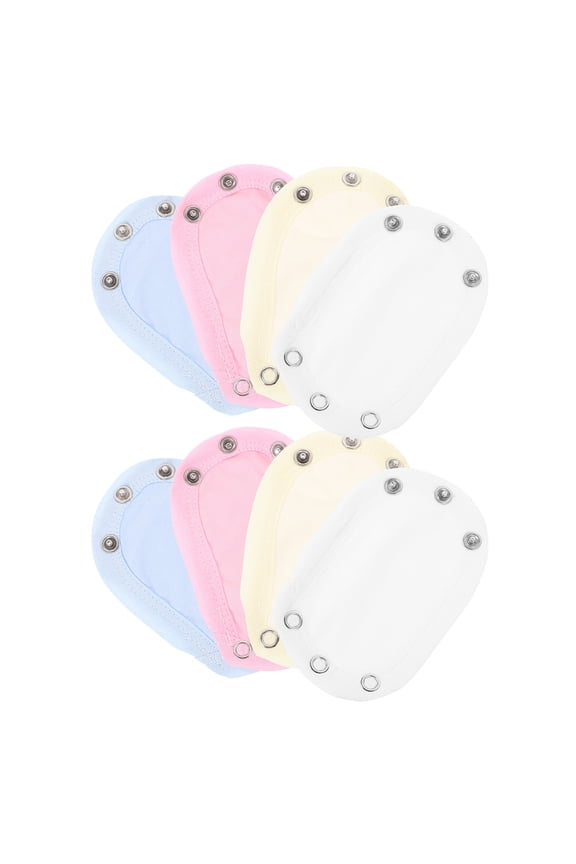 Bodysuit Extender Cotton and Aluminium Alloy Easy Snap Attach 8Pcs