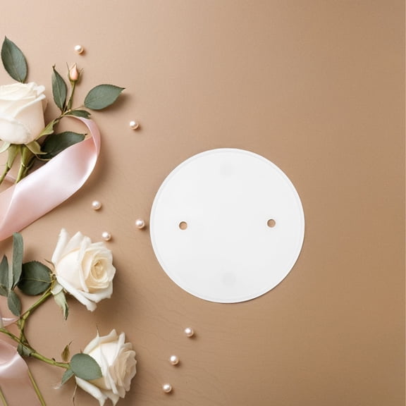 SOPOTUTU White Round Electrical Box Cover Plates for Ceiling Light Fixtures, Home Use Accessories