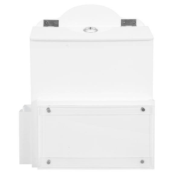 SOPOTUTU Clear Acrylic Ballot Box with Slot and Lock, Secure Suggestion Donation Collection Box for Classroom Feedback and Voting