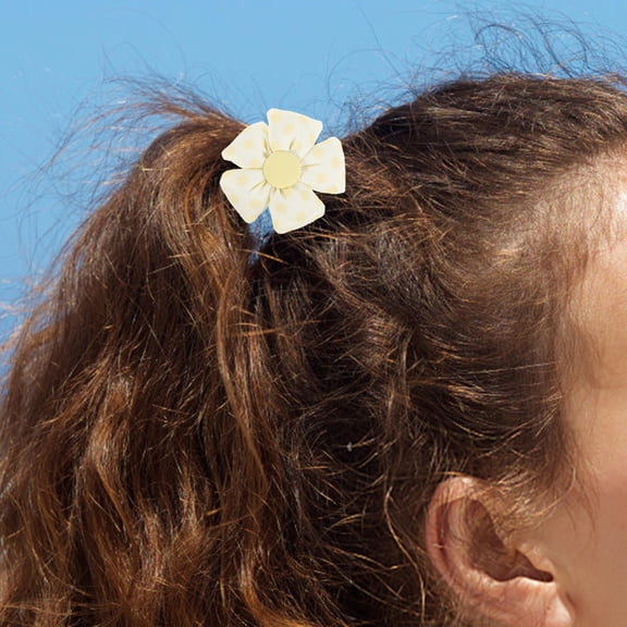 SOPOTUTU Brooch Kit with Assorted Color Fabric Flowers for Crafts, 4 Pieces Creative Handmade Accessories