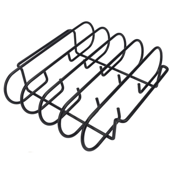 SOPOTUTU Stainless Steel Barbecue Grill Rack Rib Holder for Roasting Meat 1 Piece BBQ Accessory