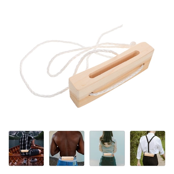 SOPOTUTU Beige Wooden Hatchet Sheath Waist Belt Durable Holder for Hiking and Outdoor Activities