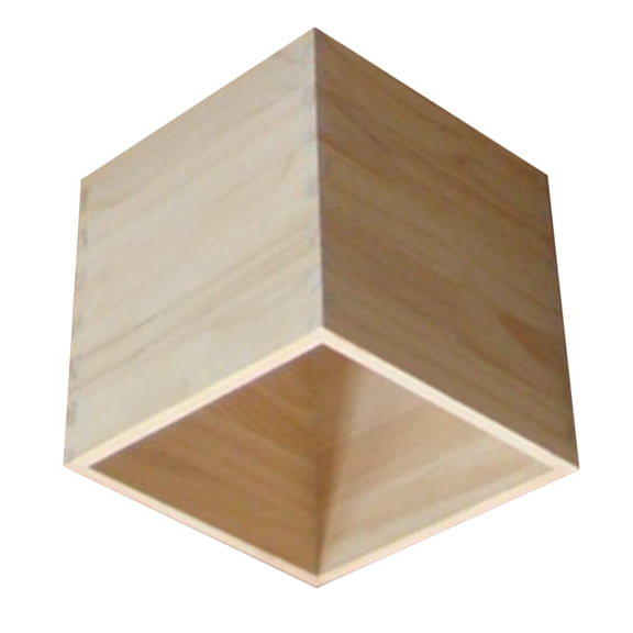 SOPOTUTU Beige Solid Wood Storage Box with Dovetail Joints for Versatile Home Organization