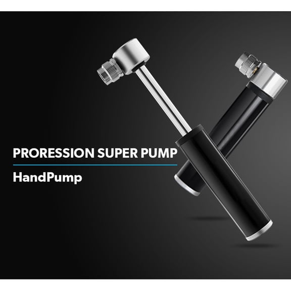 SOPOTUTU Bike Pump 120 Psi Black Portable for Bike Can Be Attached to Bottle Cage Fixing Points