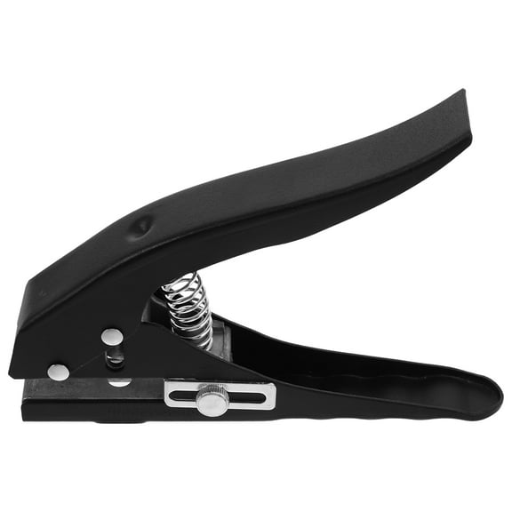 SOPOTUTU Circle Punch Single Hole Punch Black Stainless Steel 1Pack