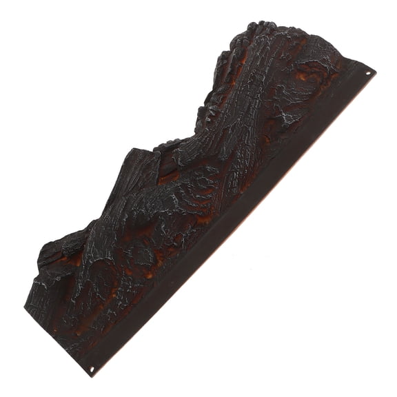 SOPOTUTU Faux Wood Logs Black Translucent Under Lighting for Fireplace Decor