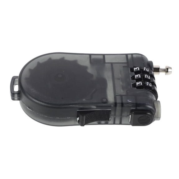 SOPOTUTU Black Steel Cable Lock with Three Digit Combination for Snowboard Cycling Luggage and Travel