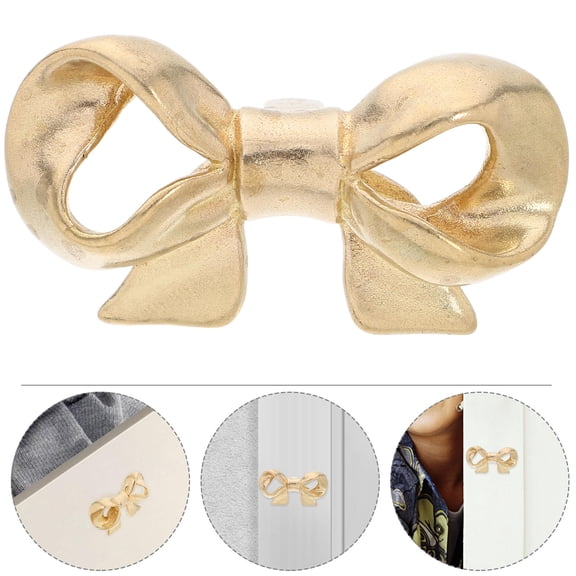 SOPOTUTU Bow Shaped Drawer Knobs Brass Decorative 1Pack