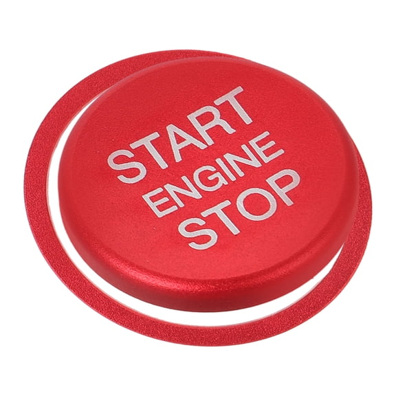 SOPOTUTU Ignition Button Cover Red Car Engine Decoration for Elegant Interior