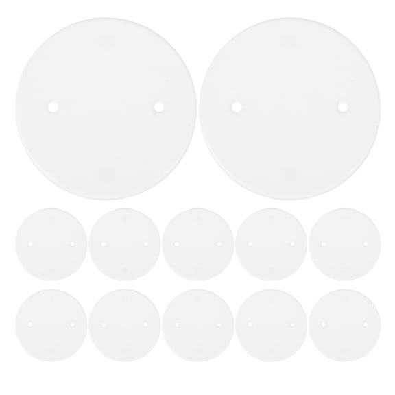 SOPOTUTU 50Pcs White Ceiling Box Cover Plates Easy to Install Wall Hole Covers for Electrical Boxes