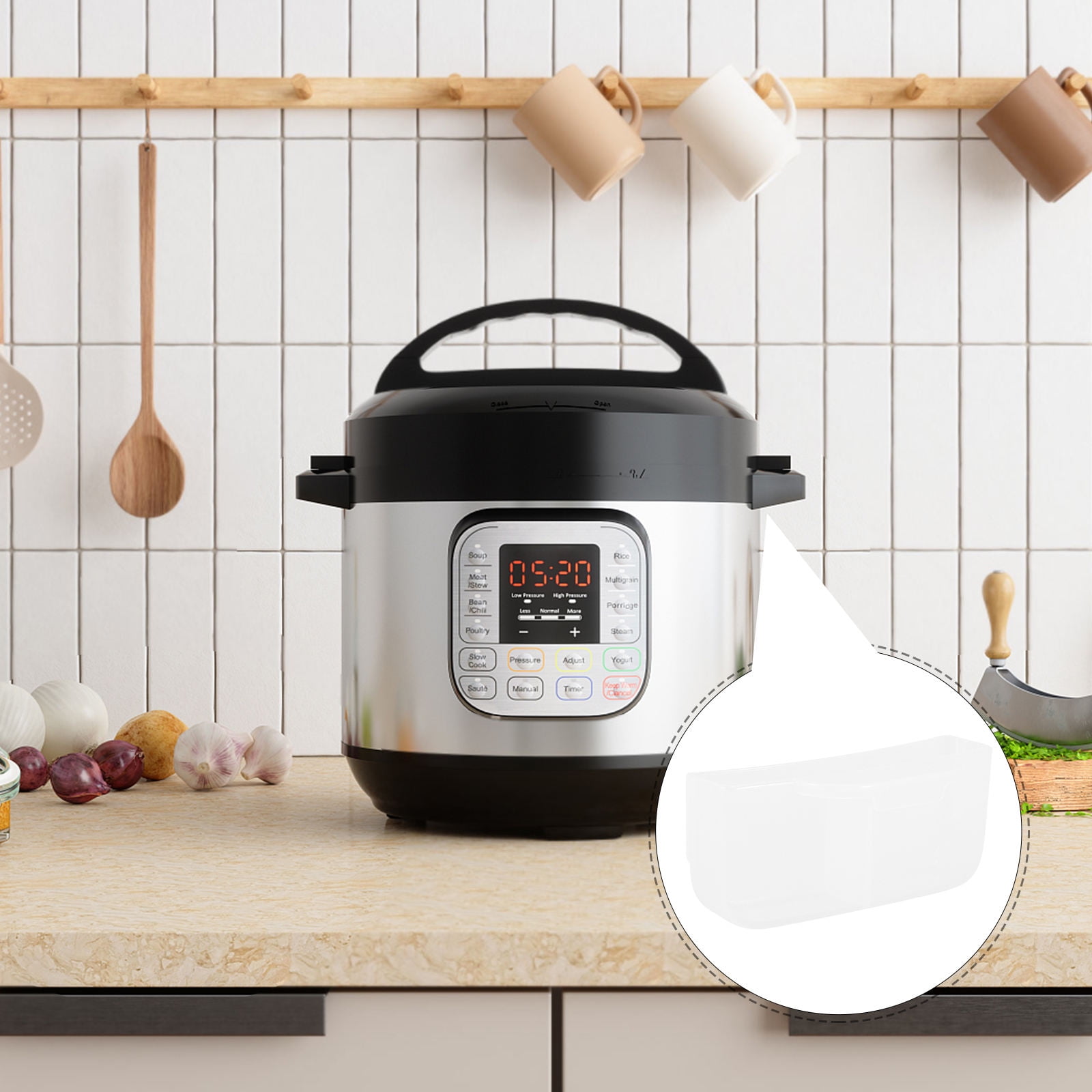 SOPOTUTU Compatible Parts of Rice Cooker Condensation Collector White ...