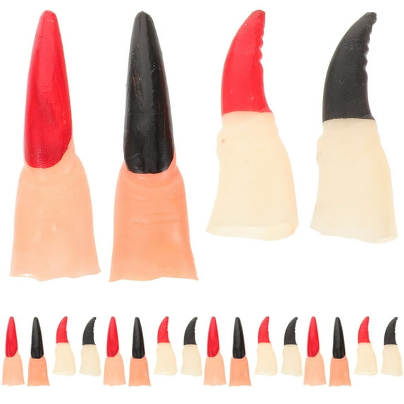 SOPOTUTU Fake Fingers Assorted Color 40Pack 3.15X0.79X0.79in