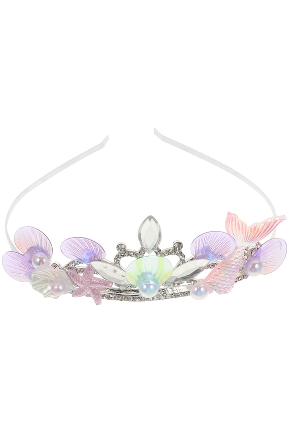 Metal Crown Hair Accessory for Baby Girls, Party Headband, 1 Set