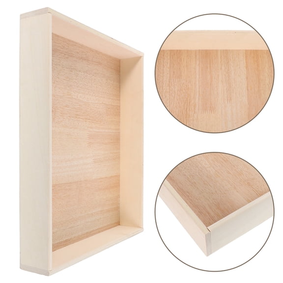 SOPOTUTU Kids Storage Units Sand Play Tray Light Brown Wood 1Pcs Easy Cleanup Child Friendly Design