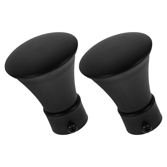 SOPOTUTU Decorative Rod Finials 2 Sets for Window Drapery Hardware, Easy to Install Curtain Rod Accessories