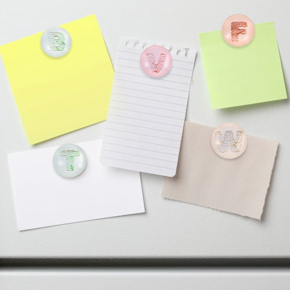 SOPOTUTU Mini Fridge Magnets 26 Pcs Alphabet Letters Assorted Colors for Home, Office, School Use