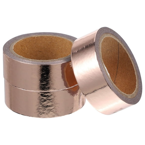 SOPOTUTU Decorative Rose Gold Washi Tape Adhesive for Journals and Scrapbook Decoration
