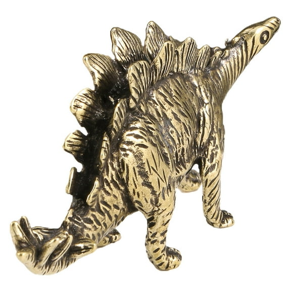 SOPOTUTU Dinosaur Figurine Golden Brass Ornament 1Set