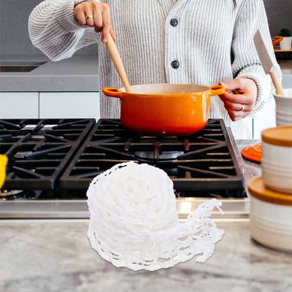 SOPOTUTU White Elastic Meat Netting Roll for Home Use Easy Breathable Wrap for Beef Ham and Sausage