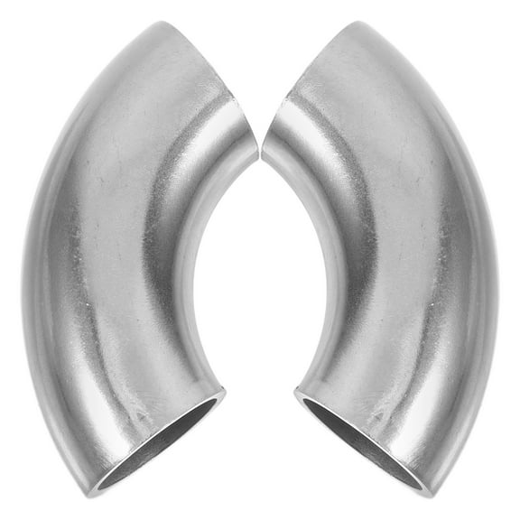 SOPOTUTU Stainless Steel Elbow Pipe Fittings 2Pcs for Car Plumbing and Stair Handrail Installation