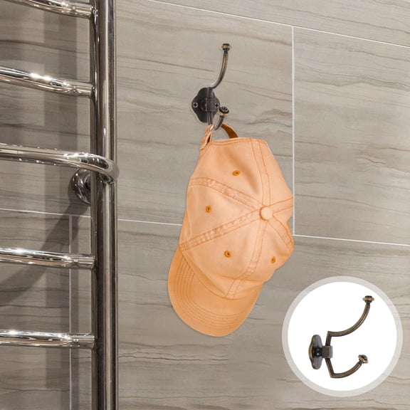 SOPOTUTU Dark Brown Zinc Alloy Wall Hooks for Hats and Coats, and Secure, Heavy Duty Storage Organizer