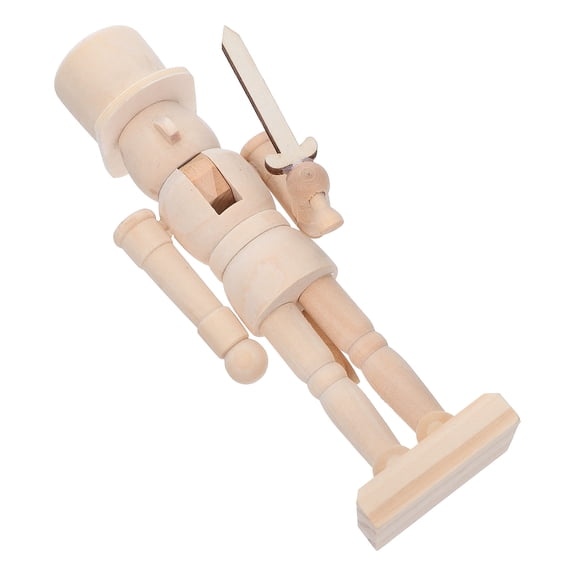 SOPOTUTU Friends DIY Wooden Nutcracker Wood Decoration 1Pcs