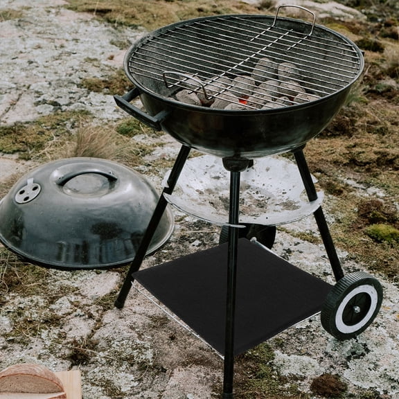 SOPOTUTU Fire Blanket for Home Safety Black Polyester for Grilling and Camping 1Pcs