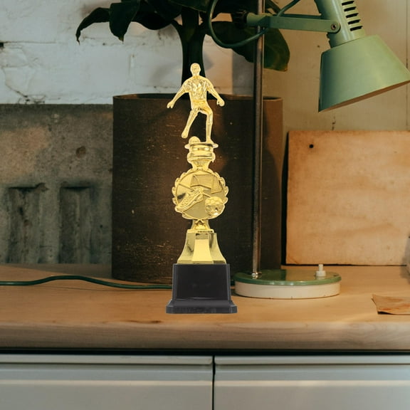 SOPOTUTU Soccer Football Trophy Plastic Award for Sports Recognition Party Game Prize 1 Set