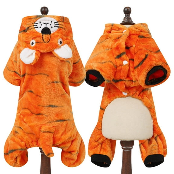 SOPOTUTU Cute Pet Costume Coral Fleece Warm Outfit for Small Dogs and Cats, Cozy Cosplay Apparel for Weekend Parties