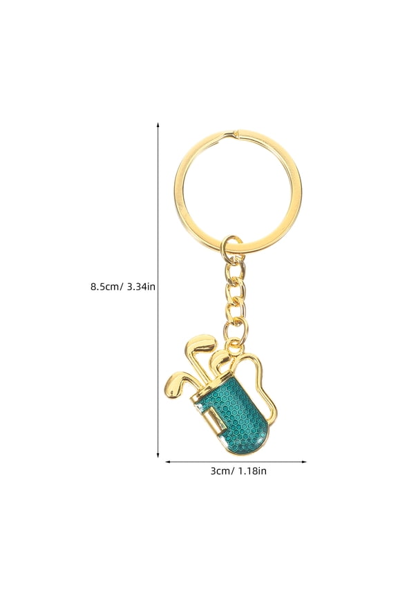 Stylish Metal Golf Keychain Pendant for Men and Women, Golf Charm Key Chain Accessory, 1 Pack