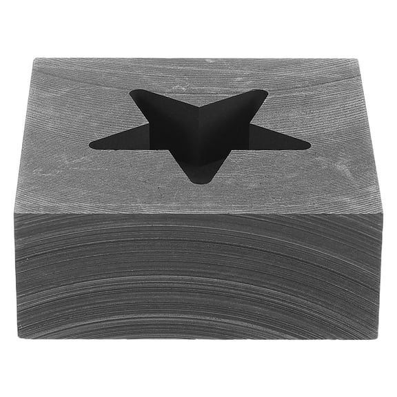 SOPOTUTU High Temperature Graphite Mold for Metal Casting Star Shape Ingot Mold with Oil Tank for Home Use