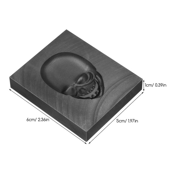 SOPOTUTU Black Graphite Ingot Mold Efficient Melting Tool for Kitchen Use