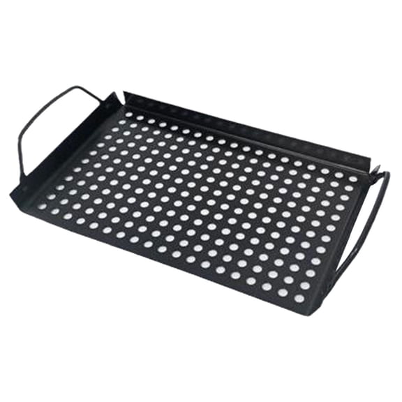 SOPOTUTU Black Nonstick Camping Plate for Outdoor Grilling, Picnic, and Home Use - , Easy to Clean Cookware