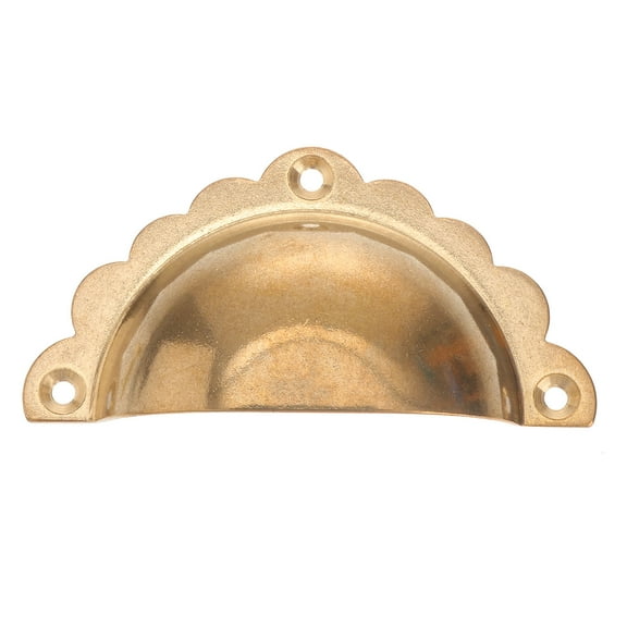 SOPOTUTU Golden Copper Cabinet Pulls Semicircle Drawer Handles for Doors and Closets