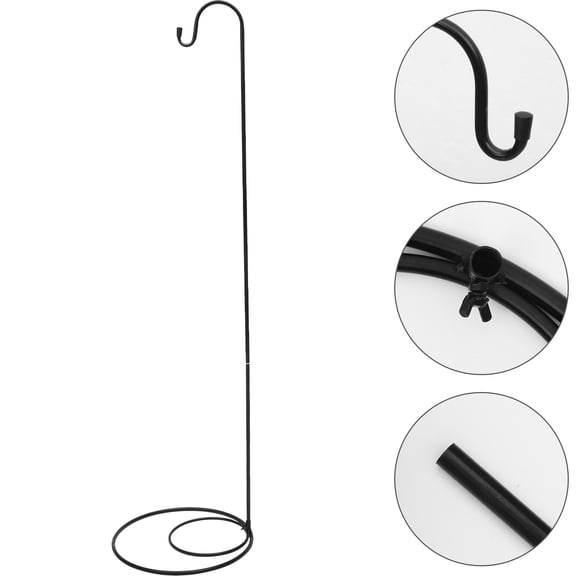 SOPOTUTU Multi Purpose Black Shepherd Hook Garden Stake for Hanging Lanterns Pots and Lights