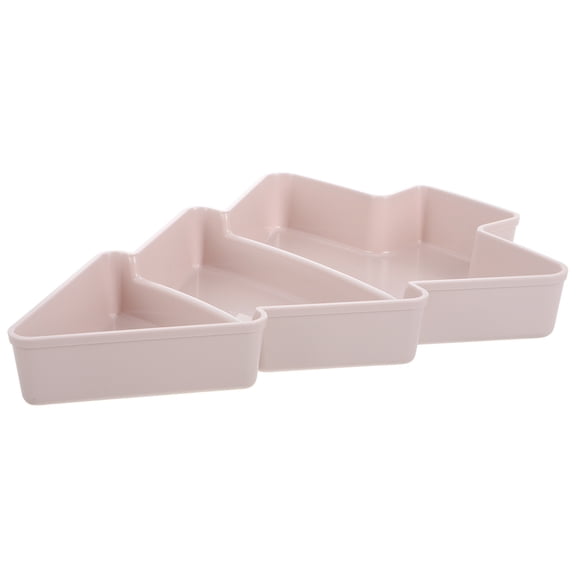 SOPOTUTU Nuts Storage Tray in Christmas Tree Shape Beige Plastic Serving Dish
