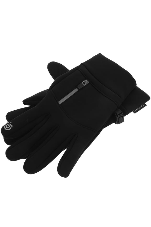 Cold Weather Fishing Gloves for Women Black Neoprene 1 Pair Waterproof for Running