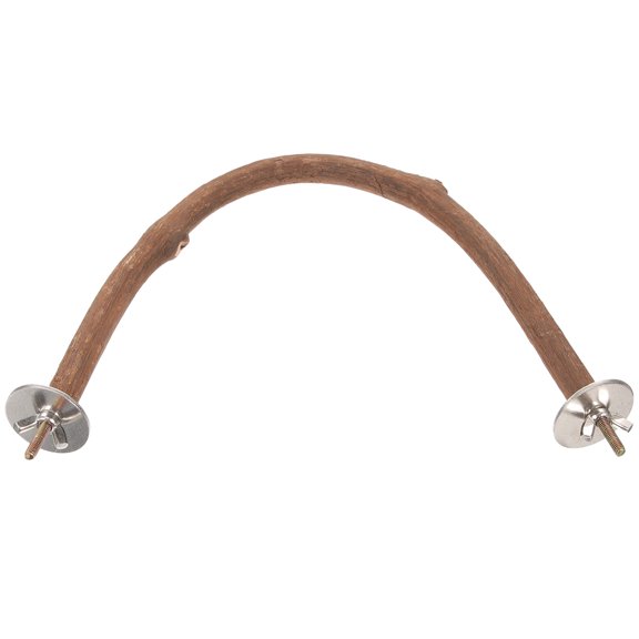 SOPOTUTU Indoor Bird Perch Set with Light Brown Metal Paw Grinding for Birds, 1 Set