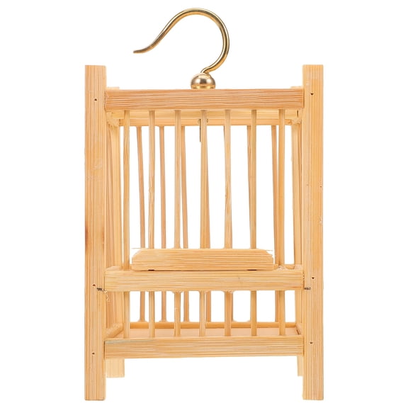 SOPOTUTU Small Pet Cage Bamboo Cricket Cage Multi 1Pcs
