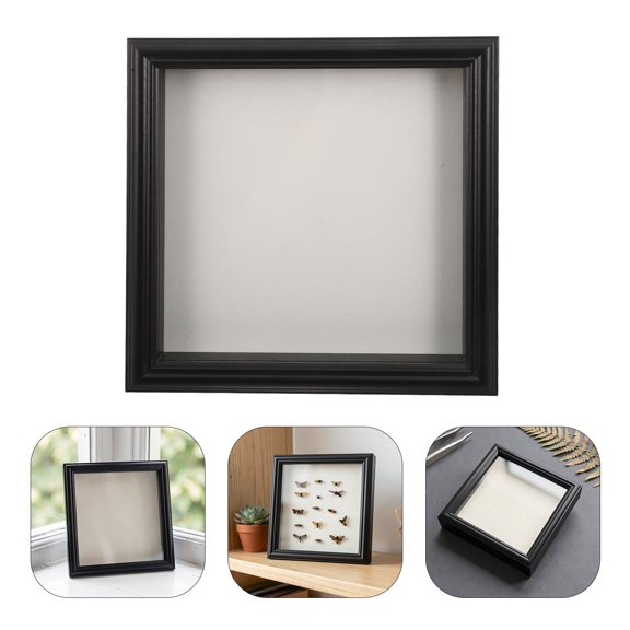 SOPOTUTU Black Insect Specimen Shadow Box Frame for Butterfly Displays