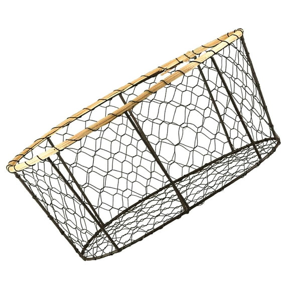SOPOTUTU Black Wire Bread Basket for Serving Multifunctional Kitchen Storage with Breathable Design